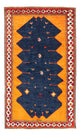 Gabbeh-teppe - persisk - 164 x 103 cm - mørkeblå