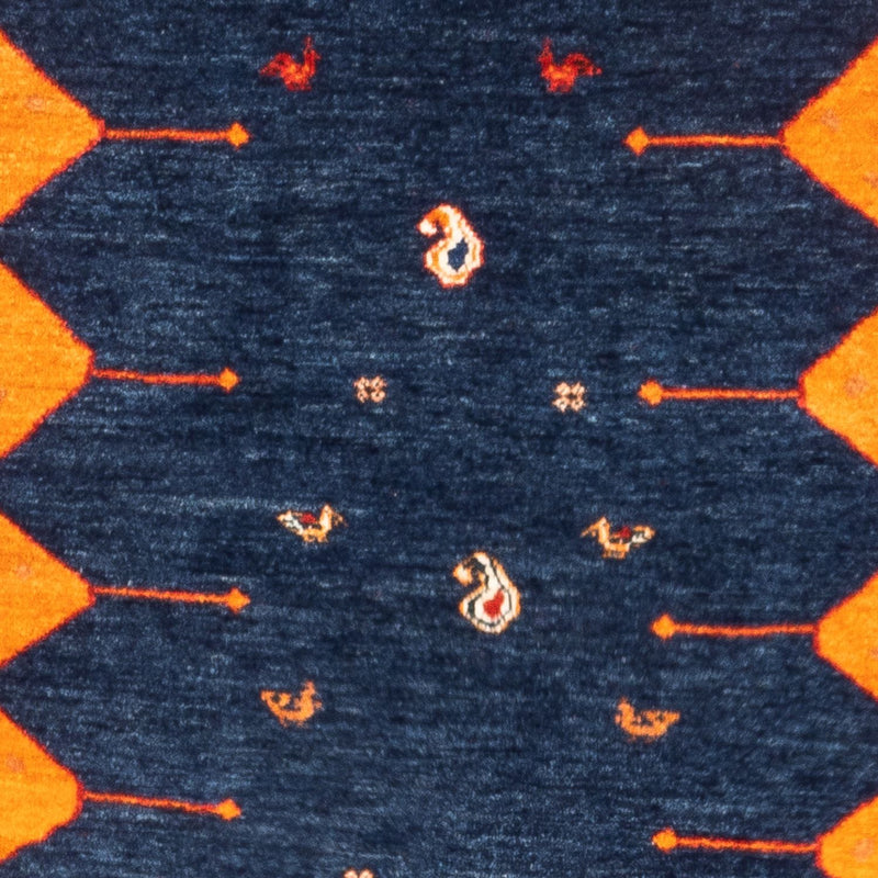 Gabbeh-teppe - persisk - 164 x 103 cm - mørkeblå