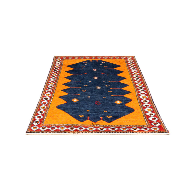 Gabbeh-teppe - persisk - 164 x 103 cm - mørkeblå