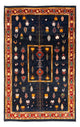 Persisk Gabbeh Teppe 235x150cm - Perserteppich Wollteppich