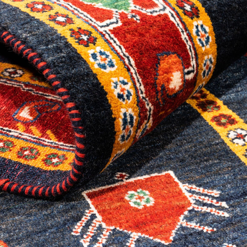 Persisk Gabbeh Teppe 235x150cm - Perserteppich Wollteppich
