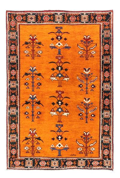 Persisk Gabbeh Teppe 106x150cm - Perserteppich Wollteppich