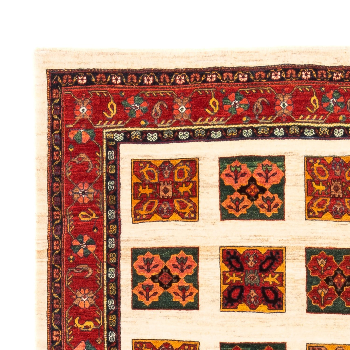 Gabbeh-teppe - persisk - 204 x 157 cm - krem