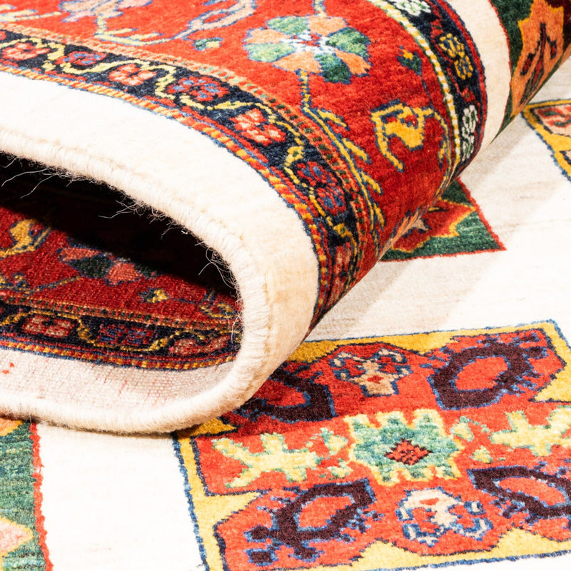 Gabbeh-teppe - persisk - 204 x 157 cm - krem