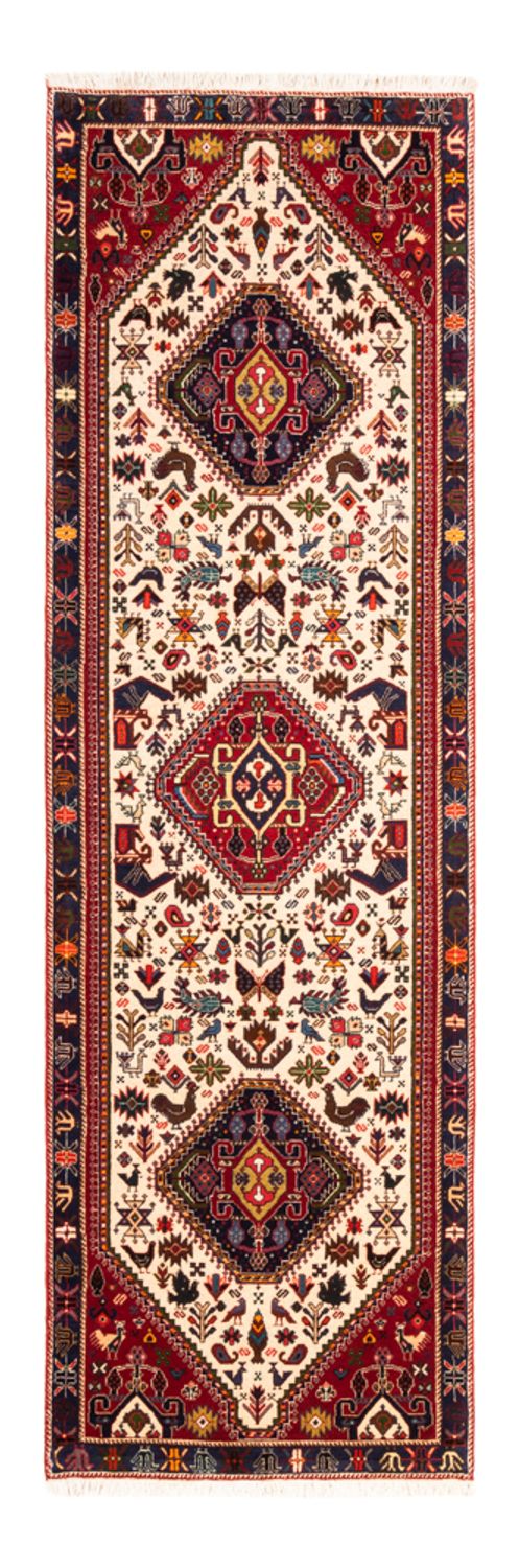 Løper Persisk teppe - Nomadisk - 253 x 77 cm - krem