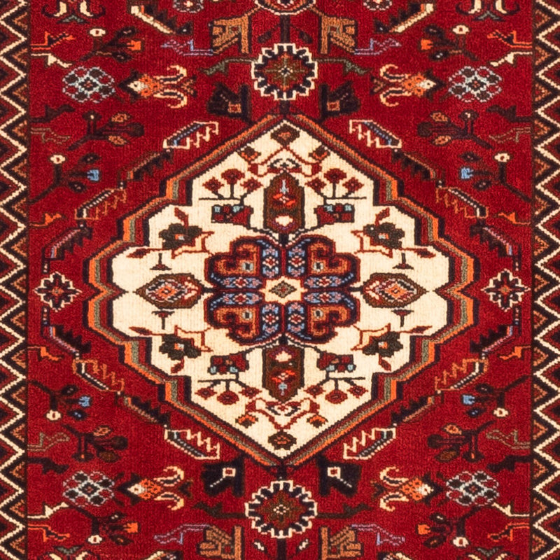 Løper Persisk teppe - Nomadisk - 248 x 85 cm - rød