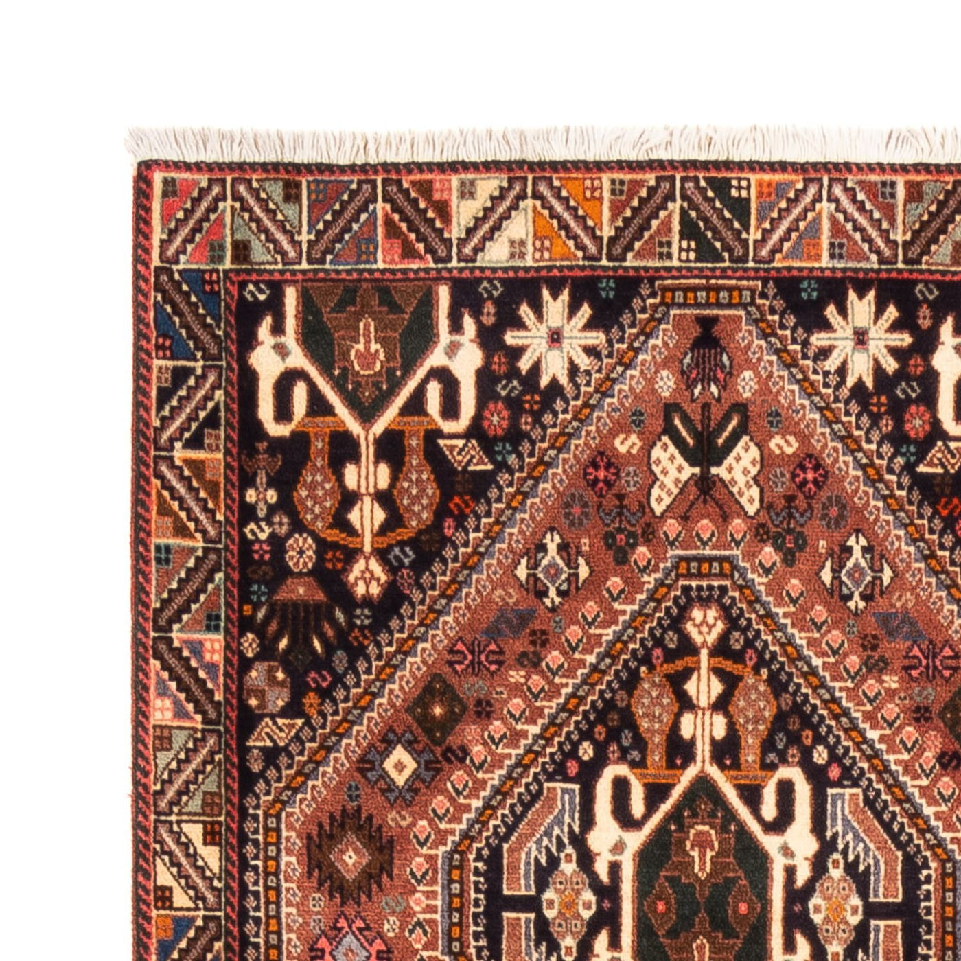 Løper Persisk teppe - Nomadisk - 240 x 80 cm - brun