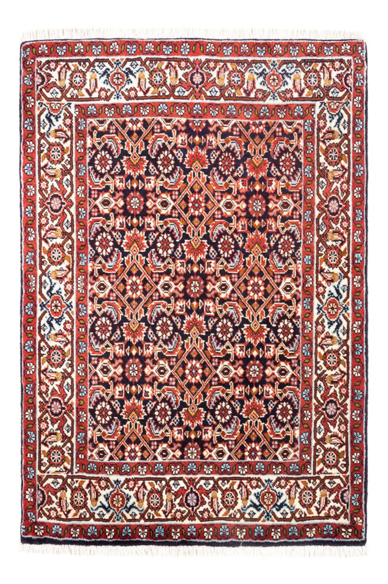 Persisk teppe - Bijar - Royal - 100 x 66 cm - mørkeblå
