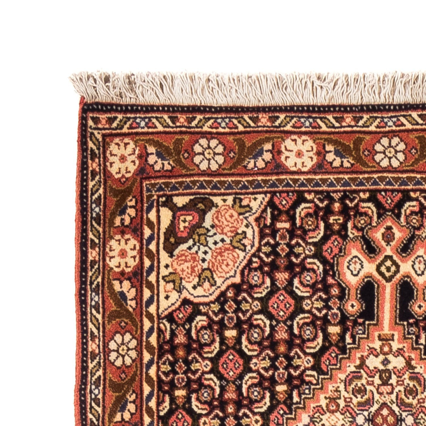 Løper Persisk teppe - klassisk - 227 x 70 cm - mørk beige