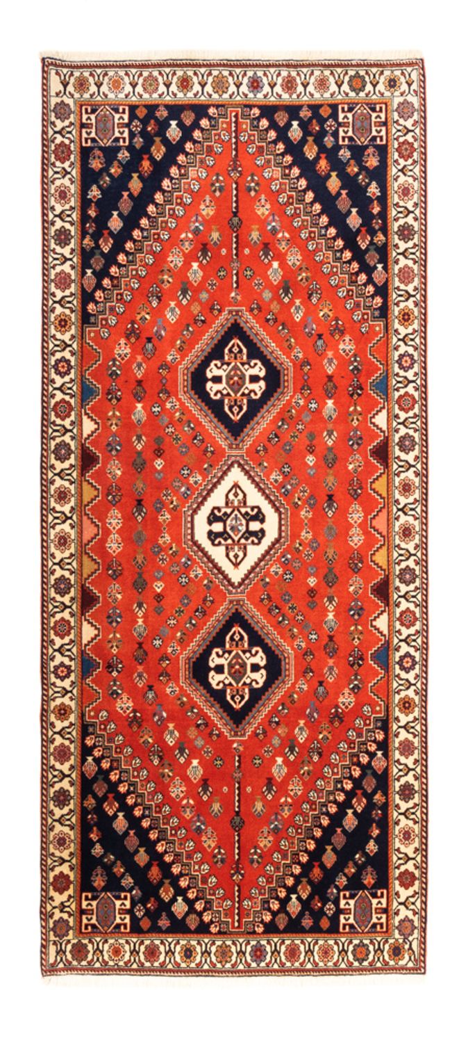 Løper Gabbeh teppe - Kashkuli persisk teppe - 200 x 85 cm - rød