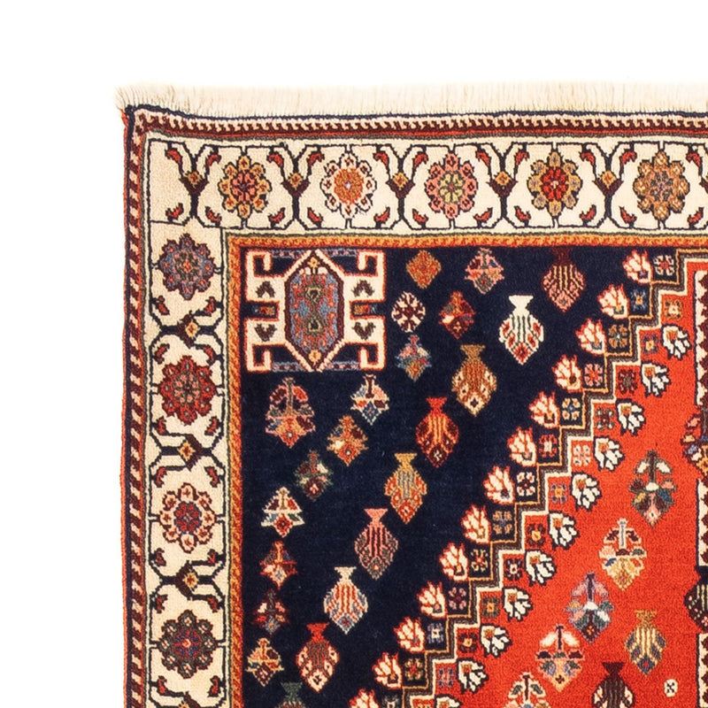 Løper Gabbeh teppe - Kashkuli persisk teppe - 200 x 85 cm - rød
