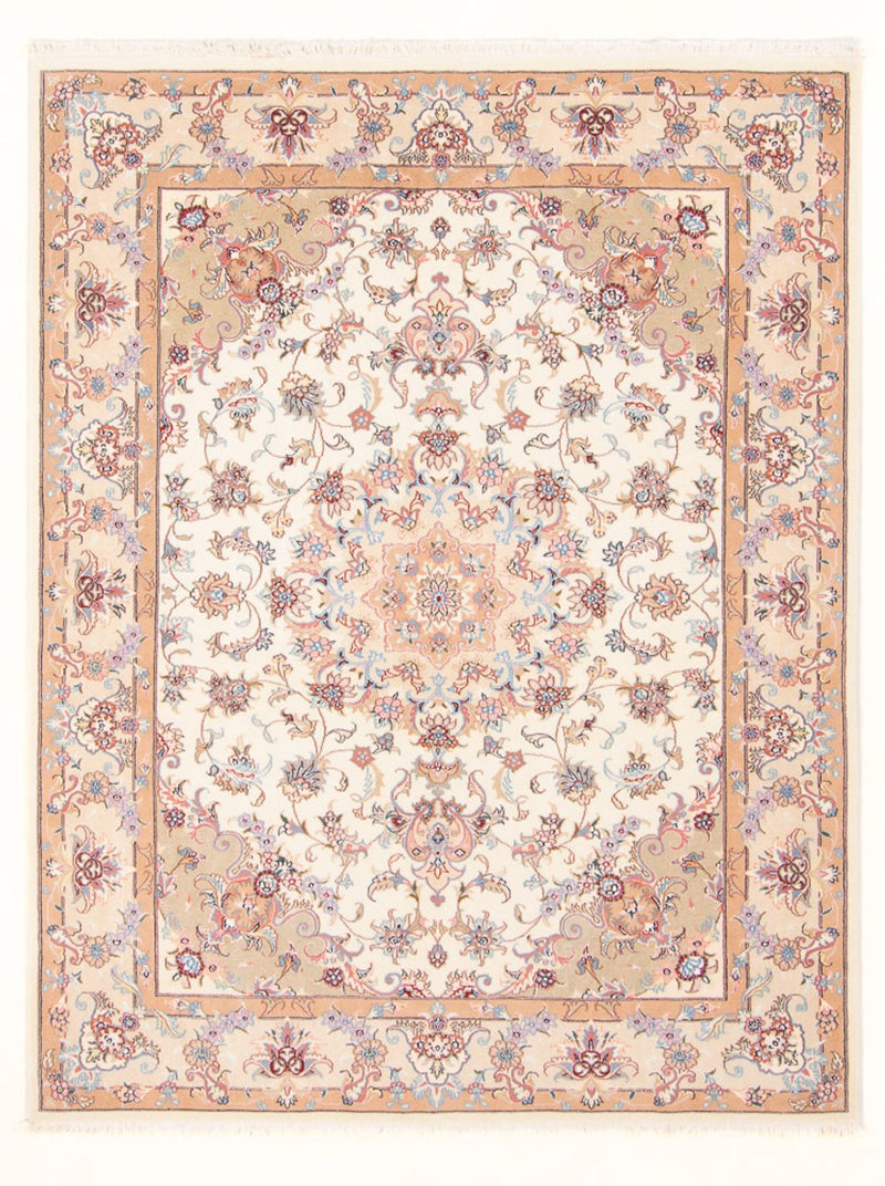 Persisk teppe - Tabriz - Royal - 195 x 147 cm - krem
