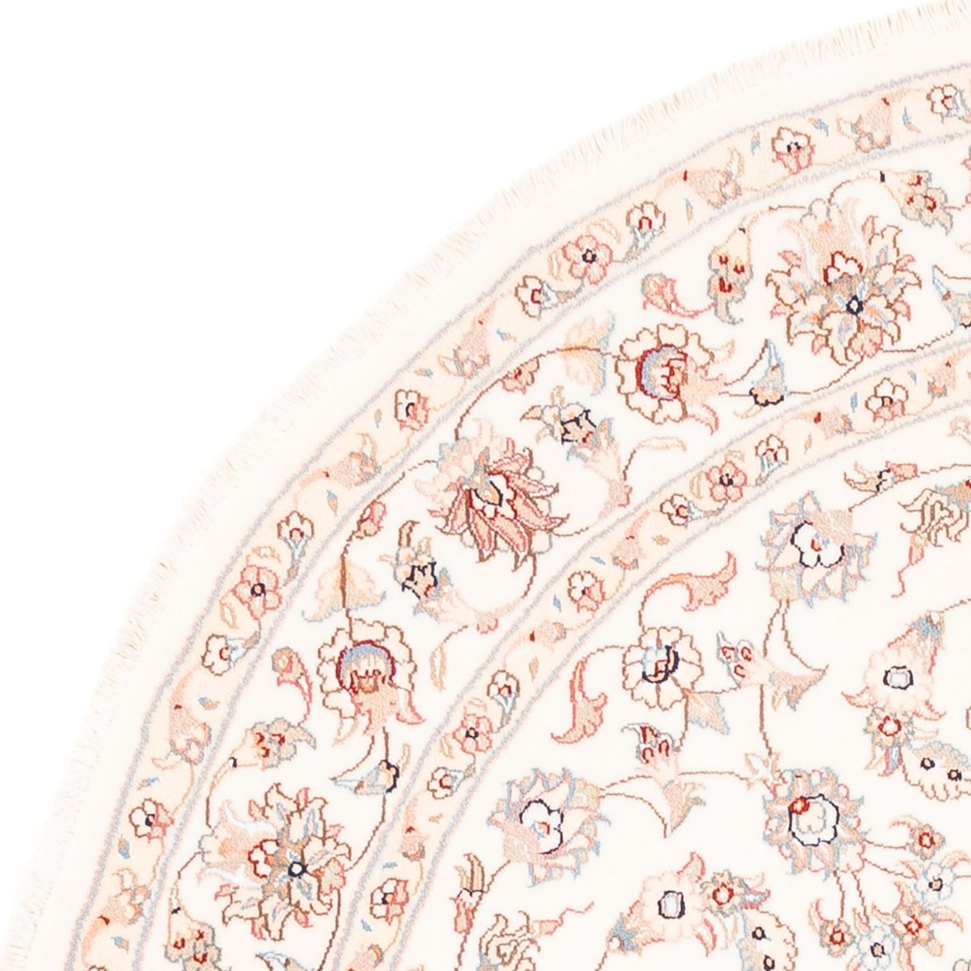 Persisk teppe - Tabriz rundt  - 157 x 151 cm - krem
