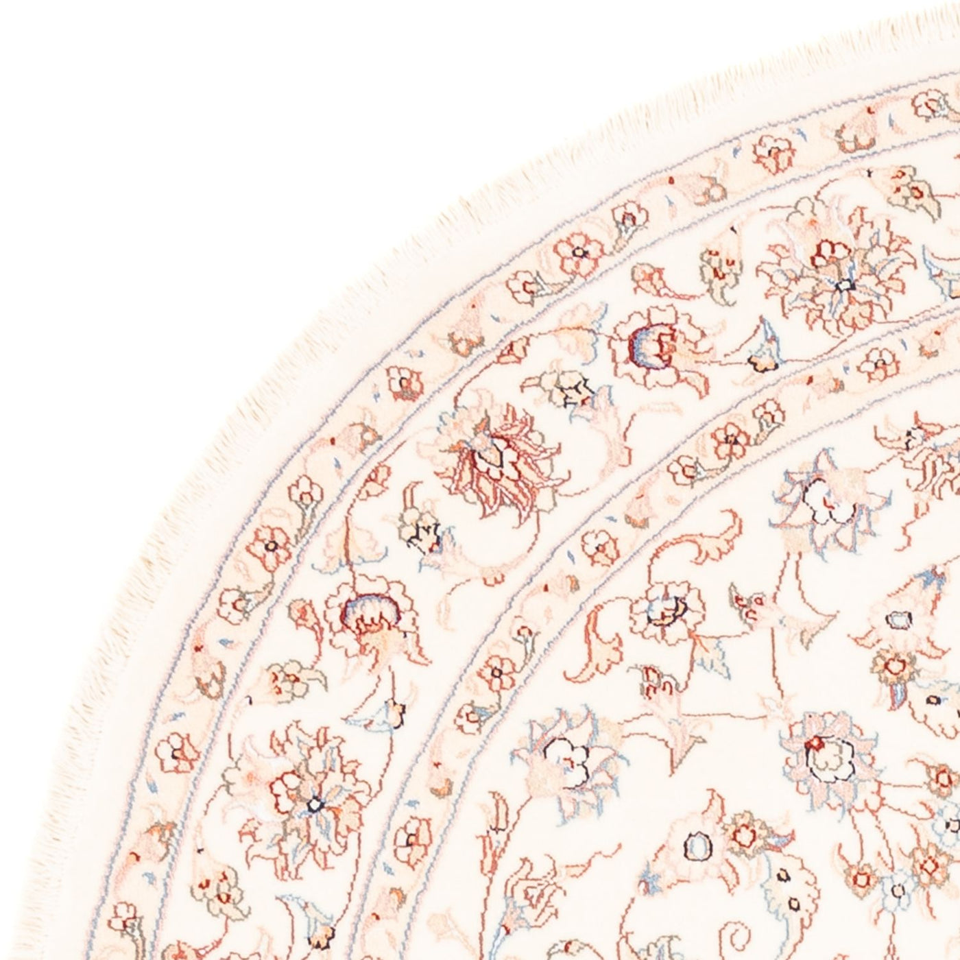 Persisk teppe - Tabriz rundt  - 154 x 147 cm - krem
