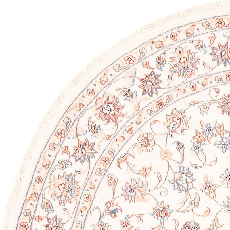 Persisk teppe - Tabriz rundt  - 152 x 146 cm - krem