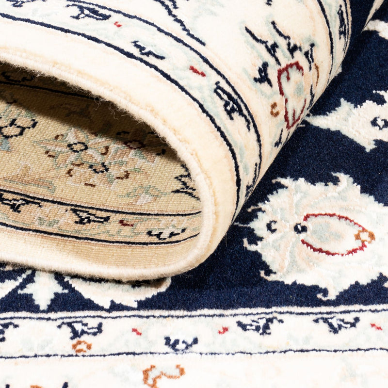 Persisk teppe - Nain - Premium - 158 x 105 cm - mørkeblå