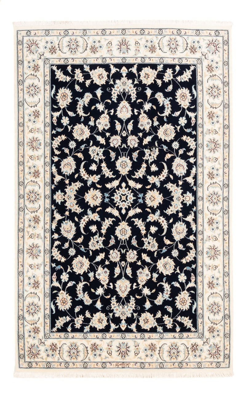 Persisk teppe - Nain - Premium - 182 x 120 cm - mørkeblå