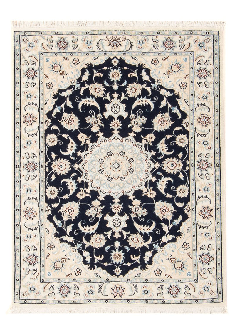 Persisk teppe - Nain - Premium - 117 x 81 cm - mørkeblå