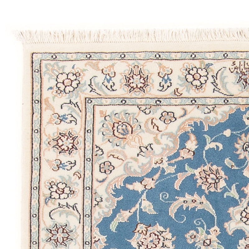 Persisk teppe - Nain - Premium - 116 x 81 cm - lyseblå