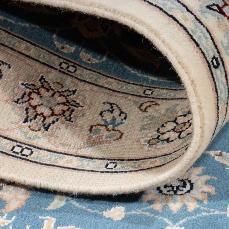 Persisk teppe - Nain - Premium - 116 x 81 cm - lyseblå