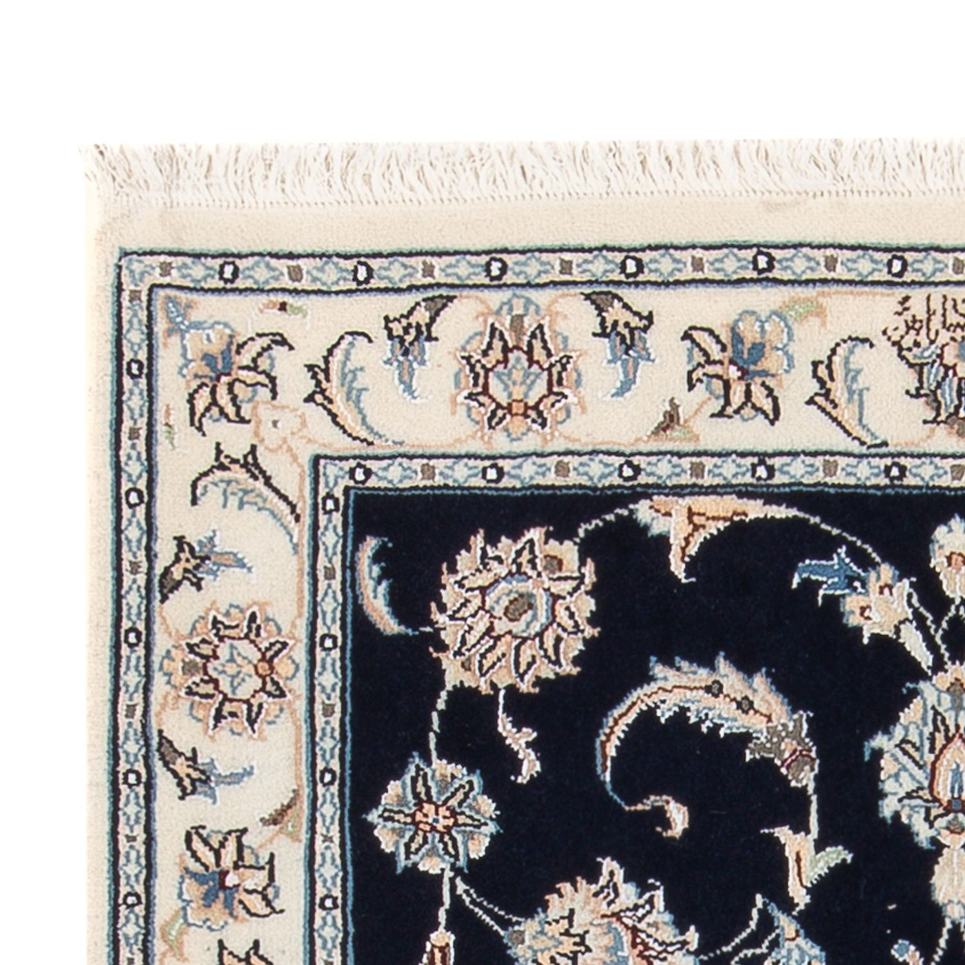 Persisk teppe - Nain - Premium - 121 x 78 cm - mørkeblå