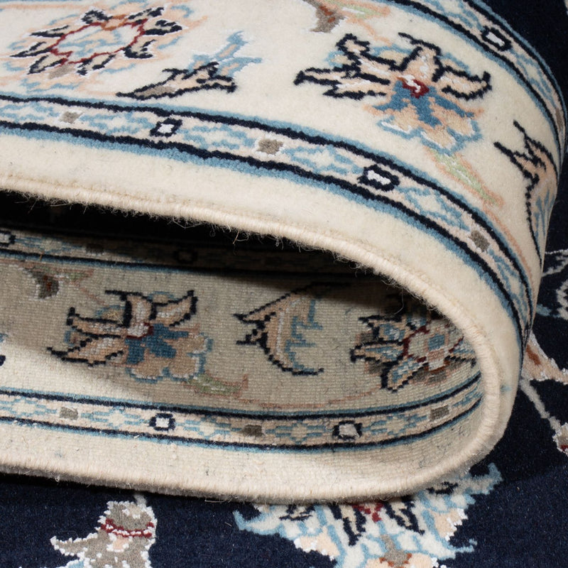 Persisk teppe - Nain - Premium - 121 x 78 cm - mørkeblå