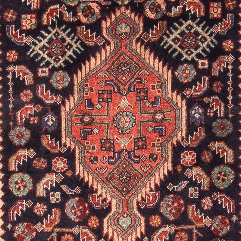 Løper Persisk teppe - Nomadisk - 307 x 97 cm - mørkeblå