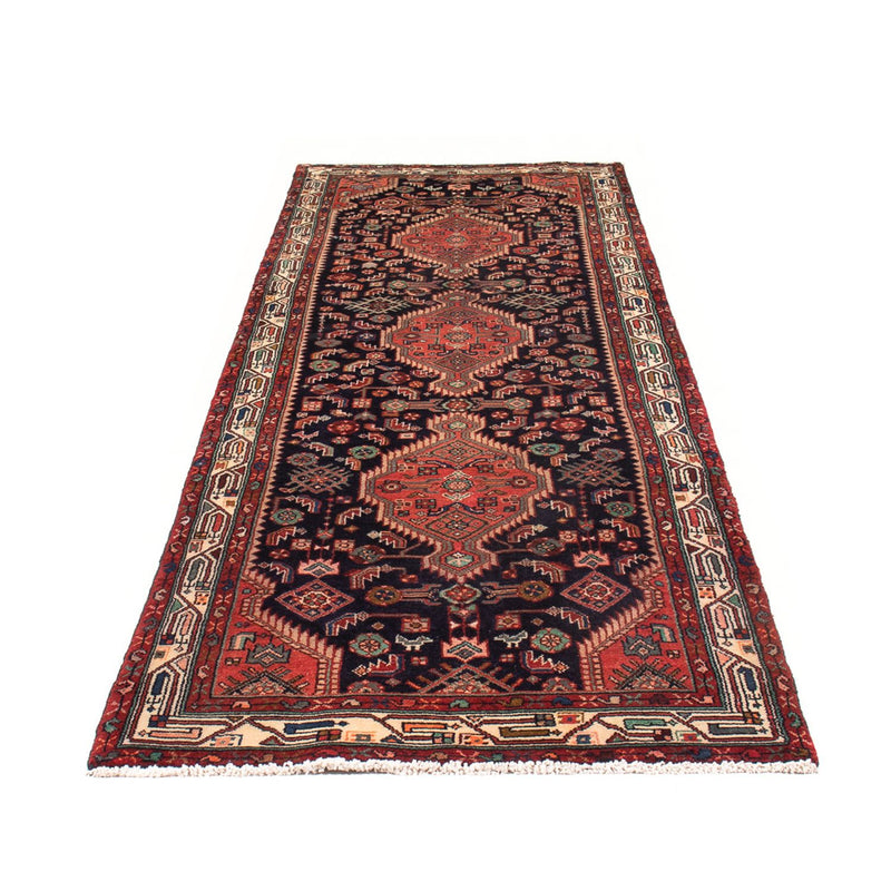 Løper Persisk teppe - Nomadisk - 307 x 97 cm - mørkeblå