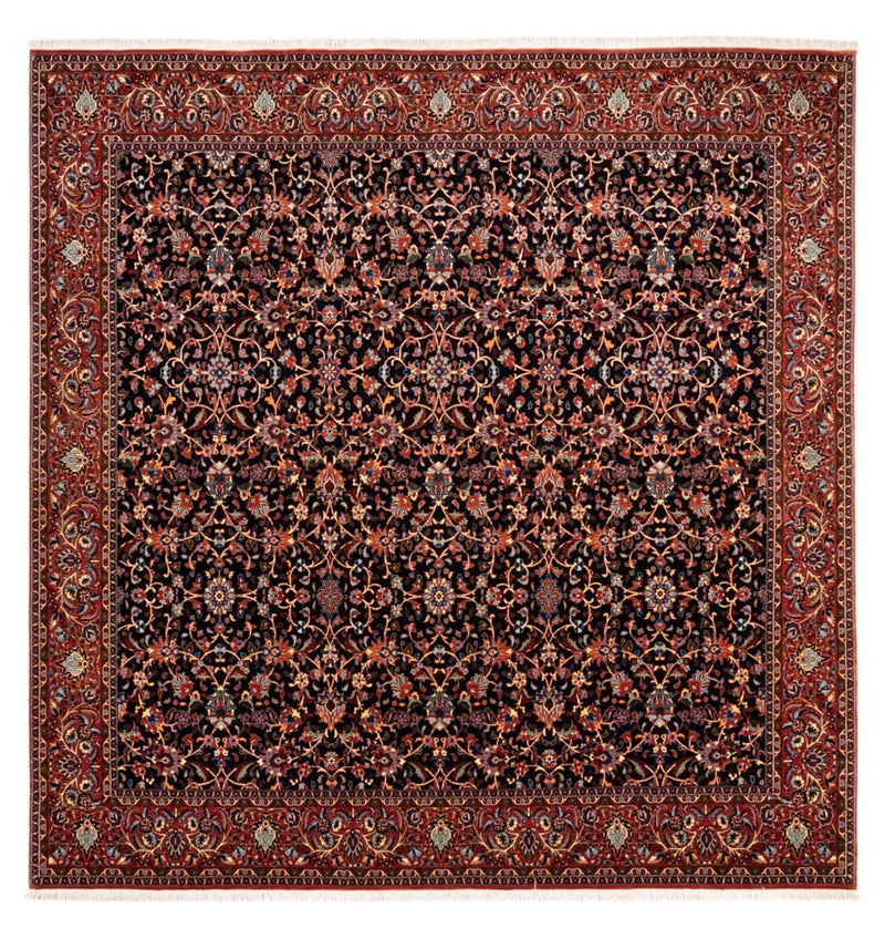 Persisk teppe - Bijar square  - 250 x 248 cm - mørkeblå
