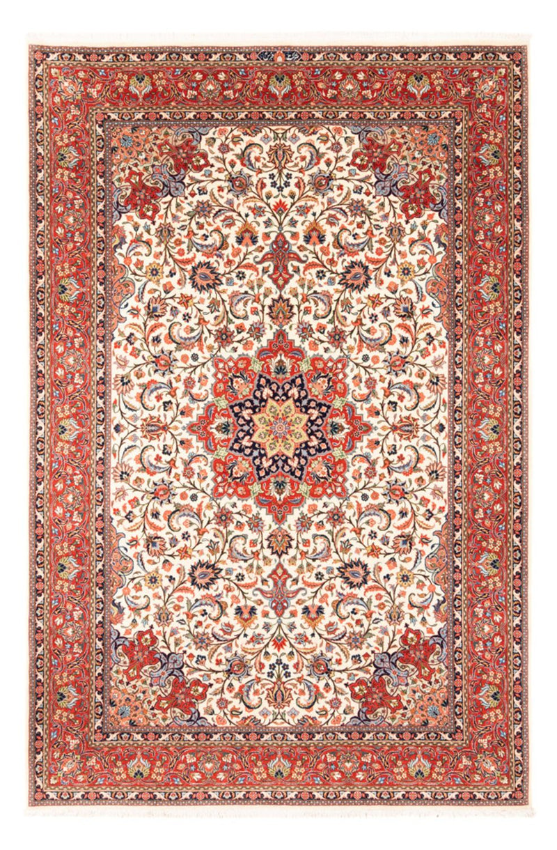Persisk teppe - klassisk - 291 x 196 cm - krem
