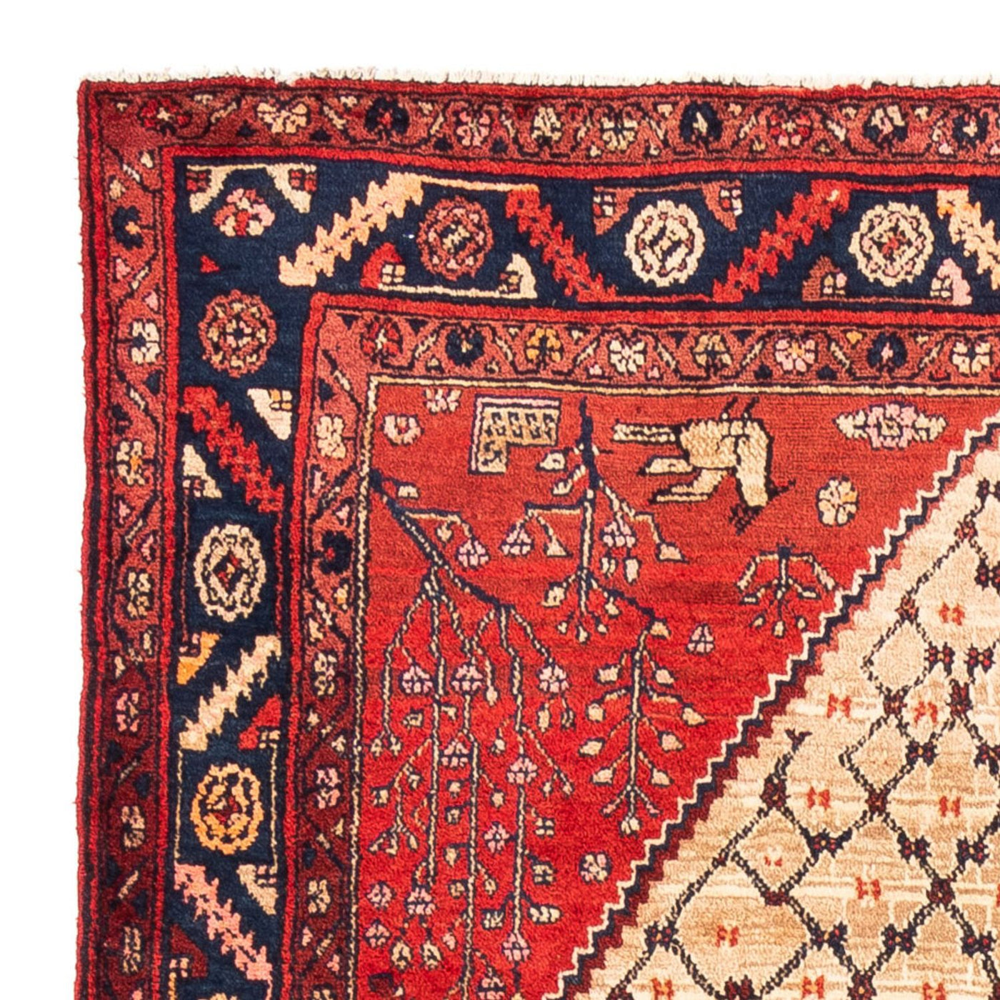 Persisk teppe - Nomadisk - 273 x 153 cm - krem