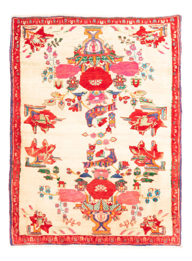 Persisk teppe - Nomadisk - 145 x 113 cm - krem