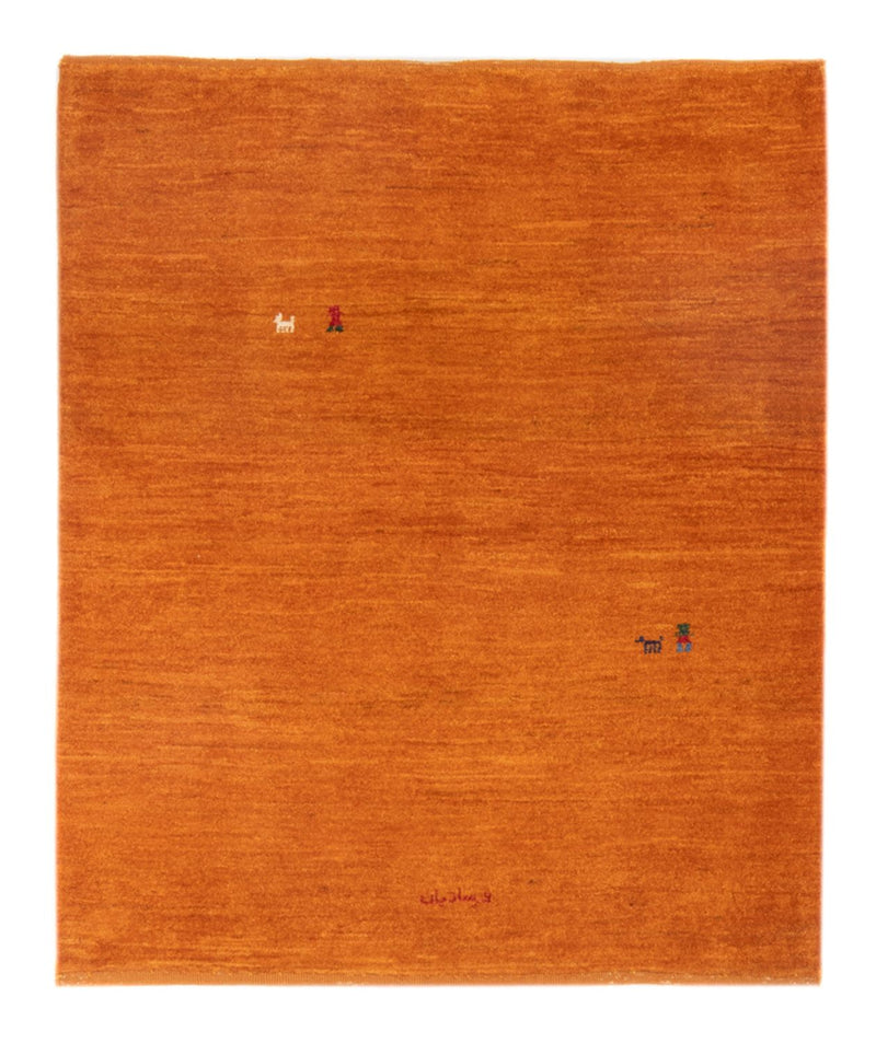 Persisk Gabbeh Teppe 128x100cm - Perserteppich Wollteppich