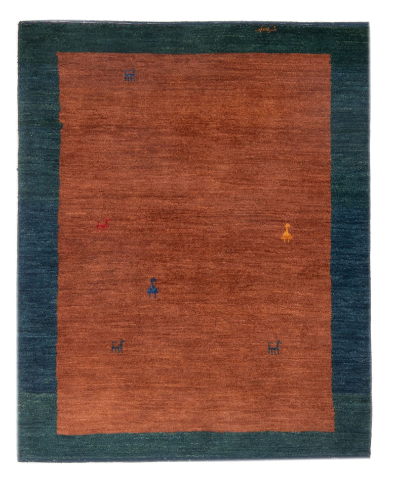 Persisk Gabbeh Teppe 105x144cm - Perserteppich Wollteppich