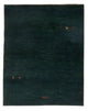 Gabbeh-teppe - persisk - 148 x 104 cm - mørkegrønn
