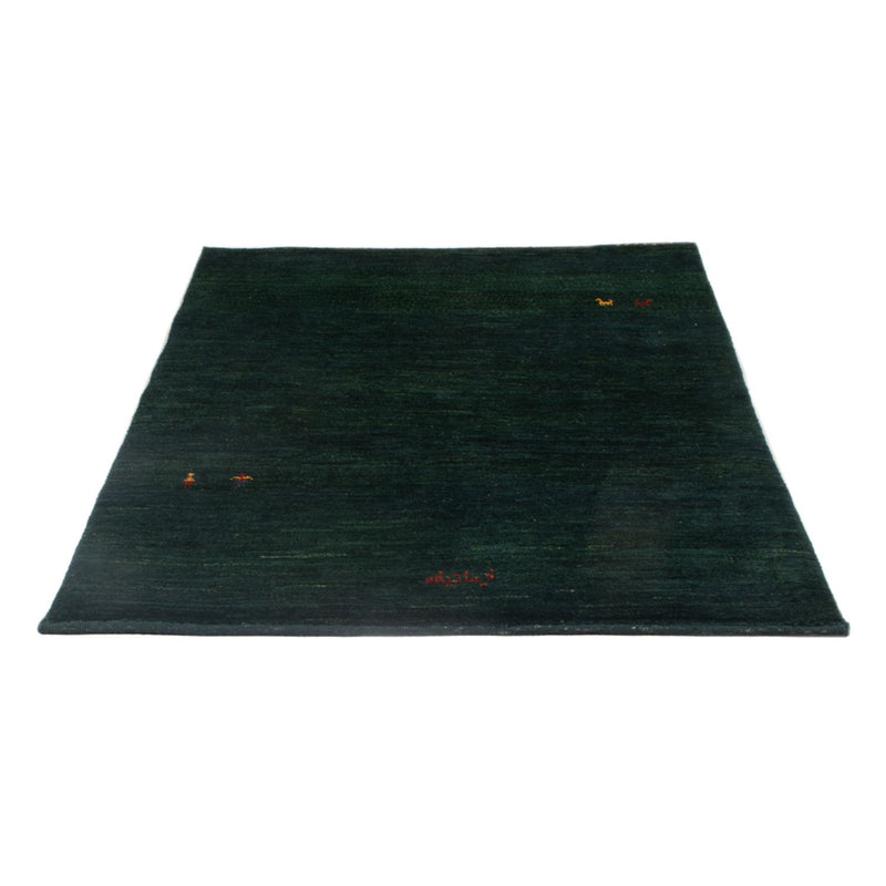 Gabbeh-teppe - persisk - 148 x 104 cm - mørkegrønn