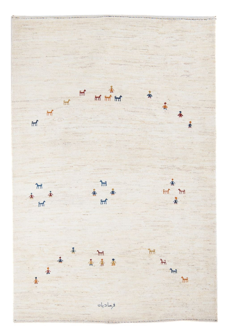 Persisk Gabbeh Teppe 178x126cm - Perserteppich Wollteppich
