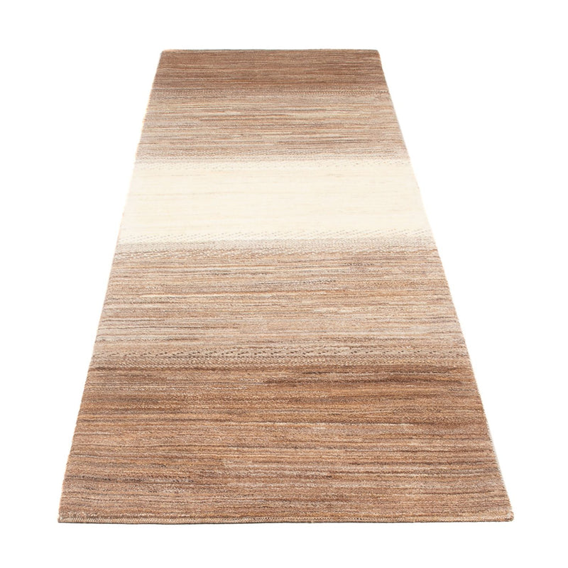 Løper Gabbeh-teppe - persisk - 278 x 83 cm - natur
