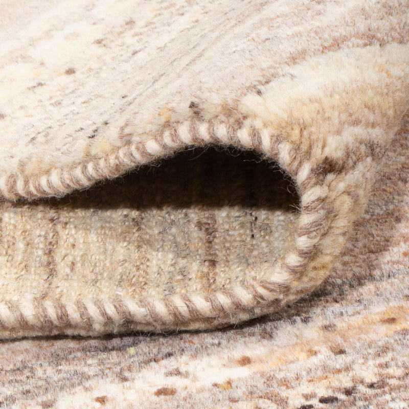 Gabbeh-teppe - persisk - 240 x 207 cm - mørk beige