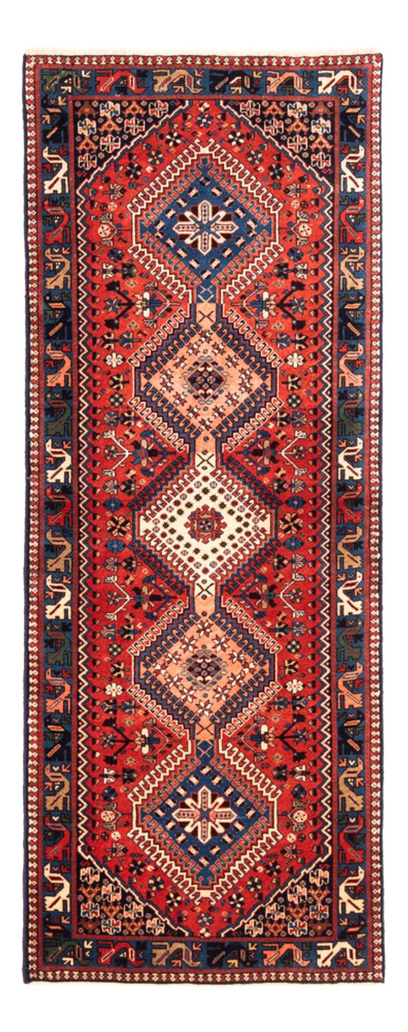 Løper Gabbeh-teppe - persisk - 208 x 78 cm - rød
