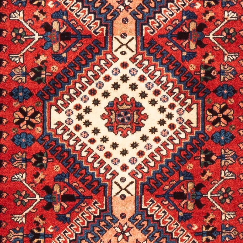 Løper Gabbeh-teppe - persisk - 208 x 78 cm - rød