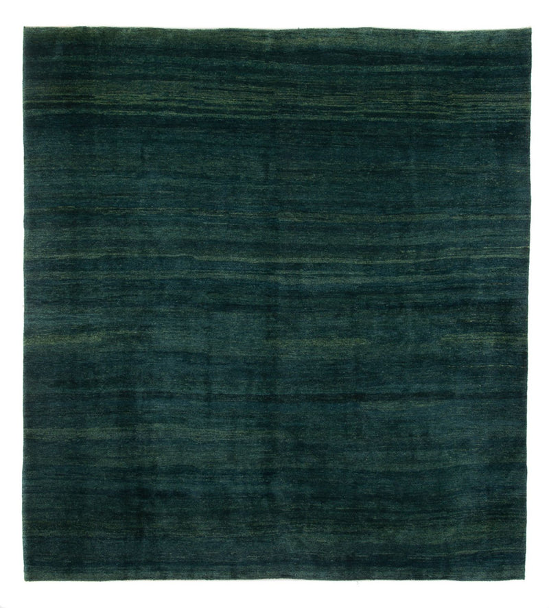 Gabbeh-teppe - persisk - 380 x 335 cm - mørkegrønn