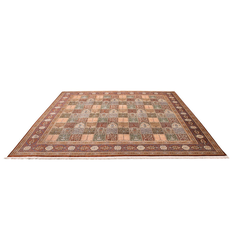 Silketeppe - Ghom Silk - Premium square  - 302 x 297 cm - flerfarget