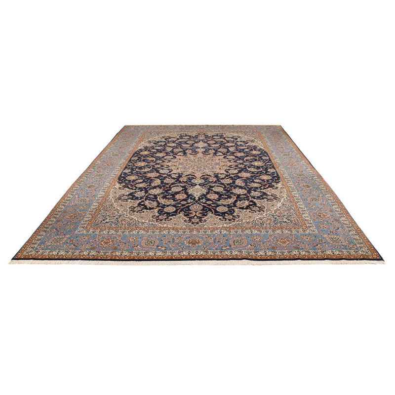 Persisk teppe - Isfahan - premium - 355 x 255 cm - mørkeblå