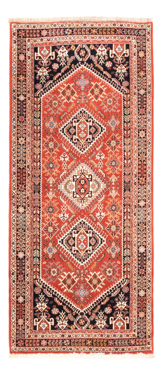 Løper Gabbeh teppe - Kashkuli persisk teppe - 206 x 87 cm - oransje