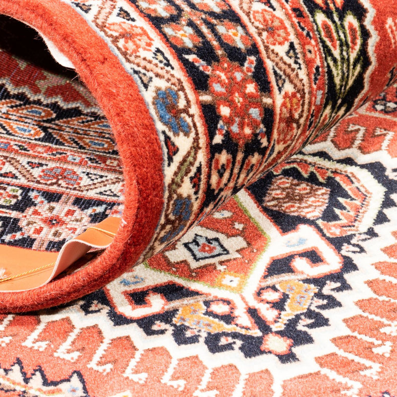 Løper Gabbeh teppe - Kashkuli persisk teppe - 206 x 87 cm - oransje