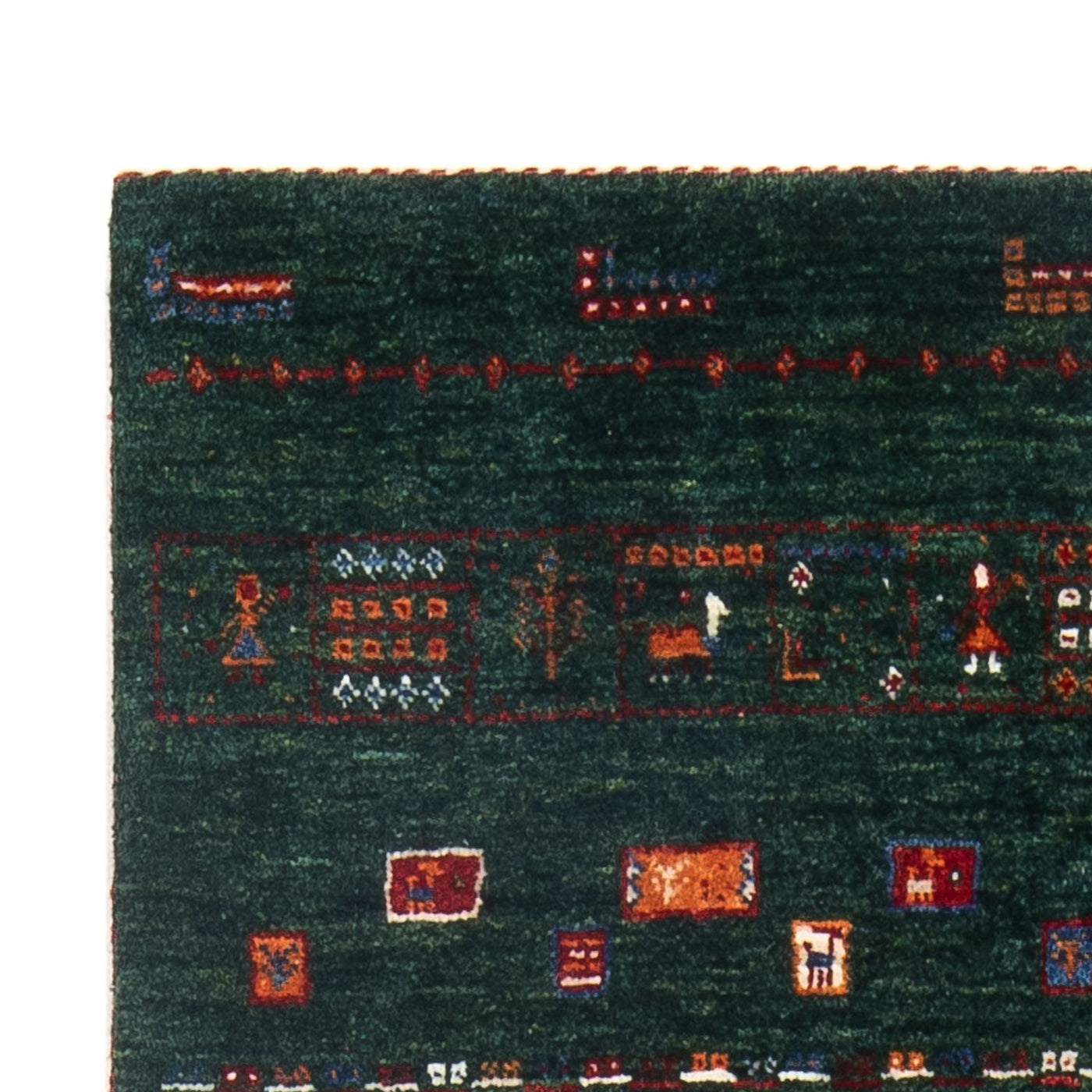 Loribaft Teppe 136x85cm - Perserteppich Wollteppich