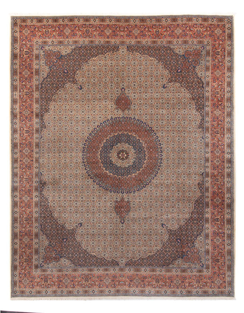 Persisk teppe - klassisk - 397 x 301 cm - mørk beige