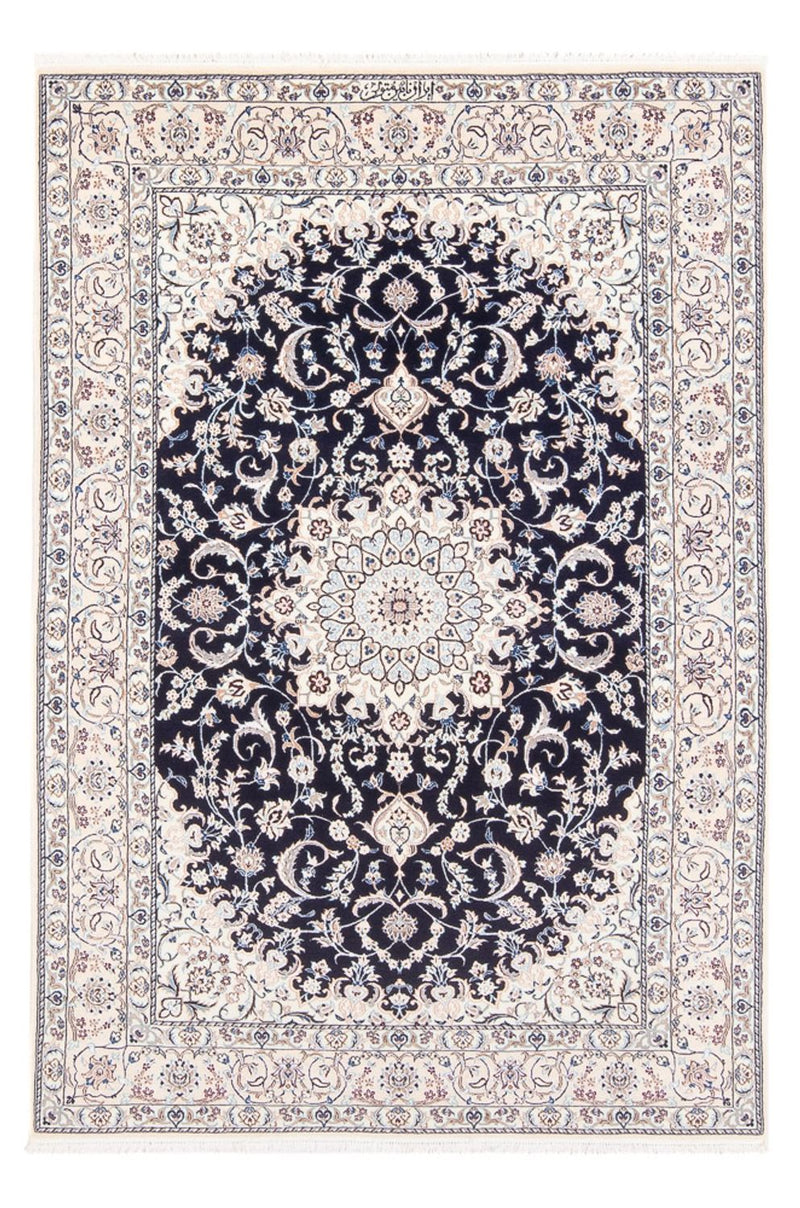 Persisk teppe - Nain - Premium - 175 x 128 cm - mørkeblå