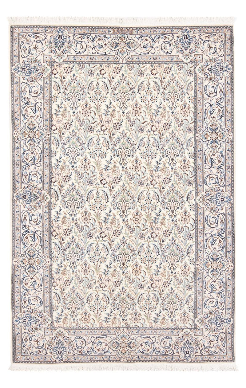 Persisk teppe - Nain - Premium - 214 x 135 cm - krem
